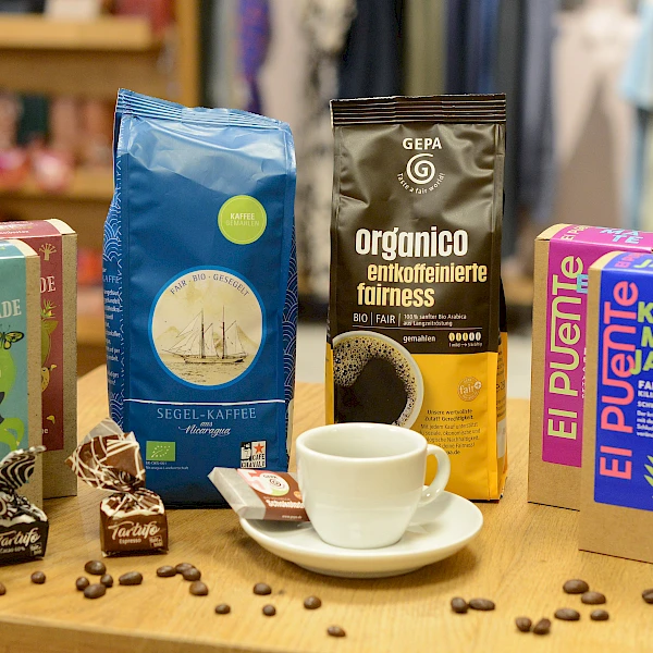 Kaffee und Tee aus Fairem Handel im Weltladen